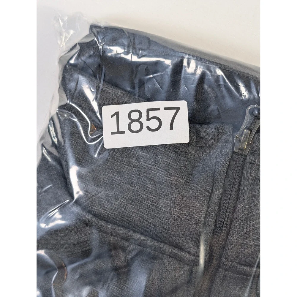 The North Face Mens XL Full Zip Fleece Jacket Charcoal Grey Heathered Softshell